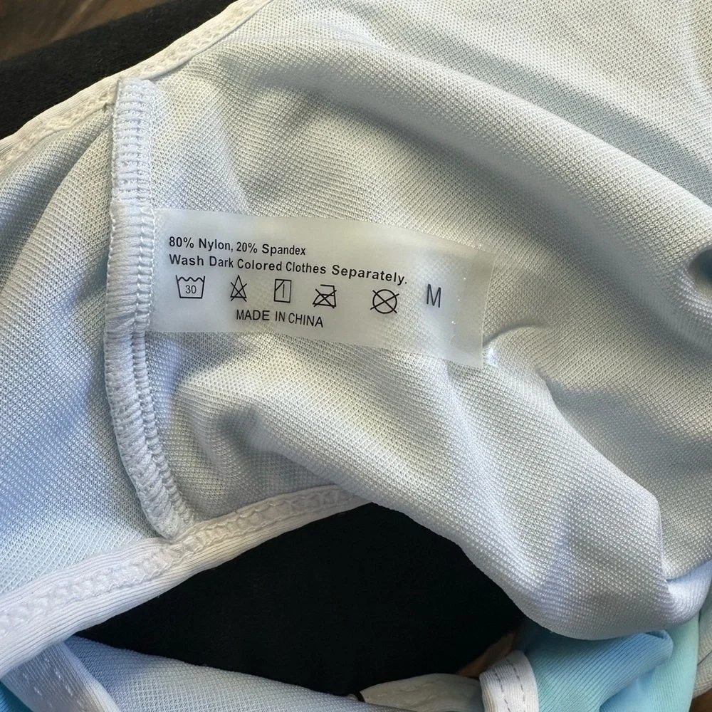 Light Blue One Piece Swimsuit.  <<<<<93>>>>>